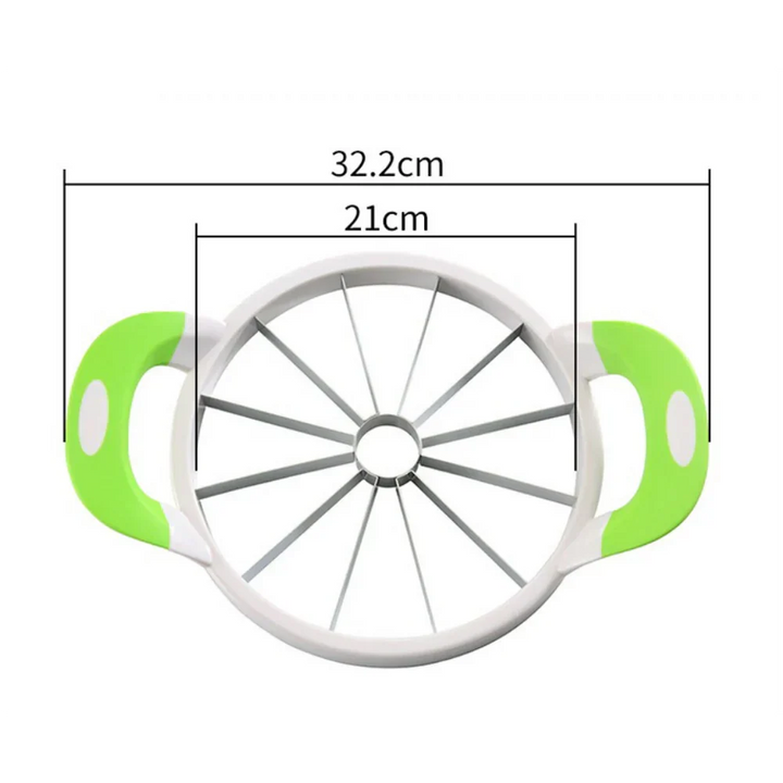 BowLift | Stainless Steel Watermelon Slicer – 12-Slice Fruit Cutter with Non-Slip Handles