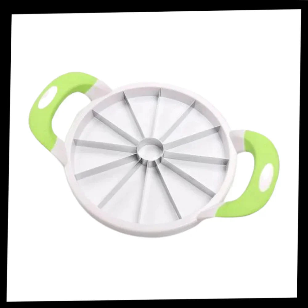 BowLift | Stainless Steel Watermelon Slicer – 12-Slice Fruit Cutter with Non-Slip Handles