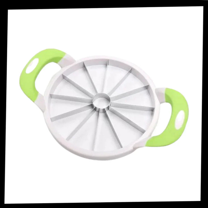 BowLift | Stainless Steel Watermelon Slicer – 12-Slice Fruit Cutter with Non-Slip Handles