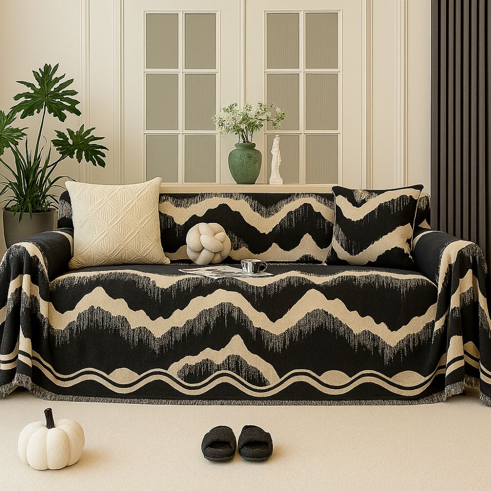 BowLift | Wavescape Chenille Sofa Cover