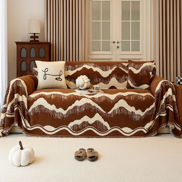 BowLift | Wavescape Chenille Sofa Cover