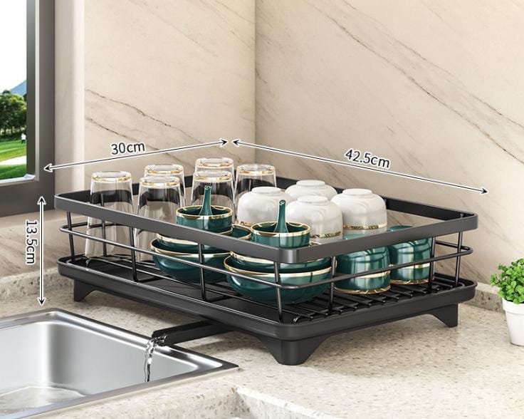 BowLift | Adjustable Dish Drying Rack – Space-Saving Kitchen Drainer for Small & Large Kitchens