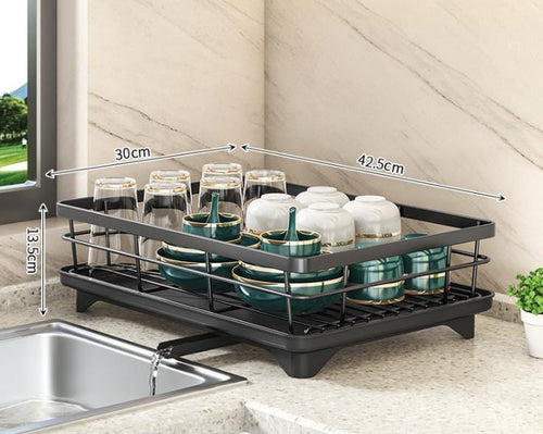 BowLift | Adjustable Dish Drying Rack – Space-Saving Kitchen Drainer for Small & Large Kitchens