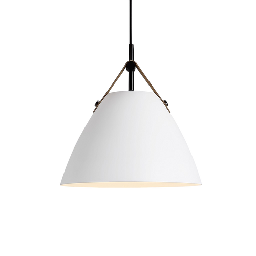 Scandinavian Metal Pendant Lamp with Color Accents and E27 LED Socket