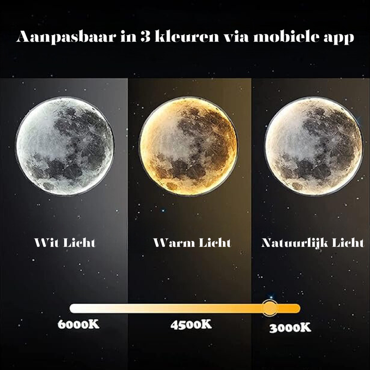 BowLift | LunaGlow – Adjustable Moon Wall Light with LED Ambience