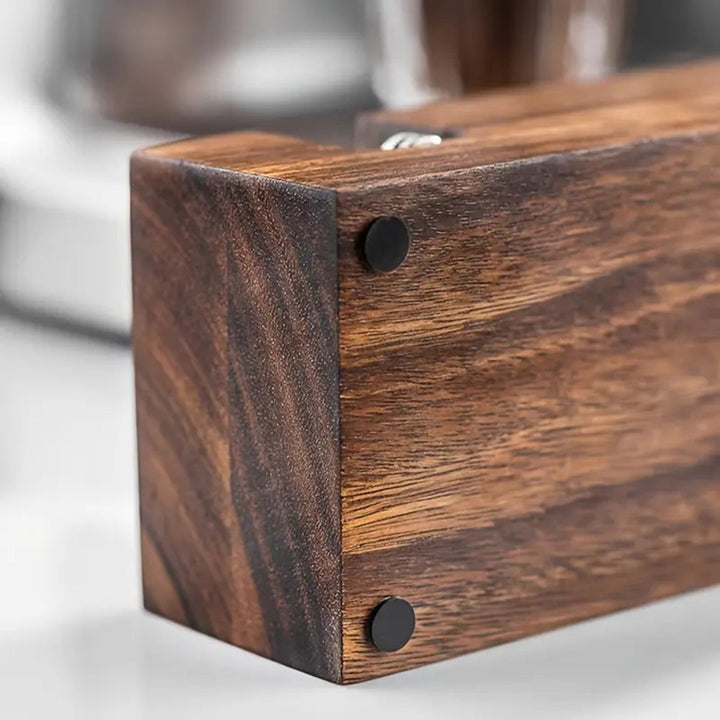 BowLift | Rectangular Wood Coffee Tamper Station