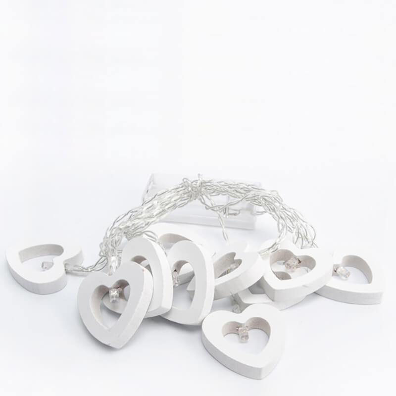 BowLift | Wooden Heart String Lights
