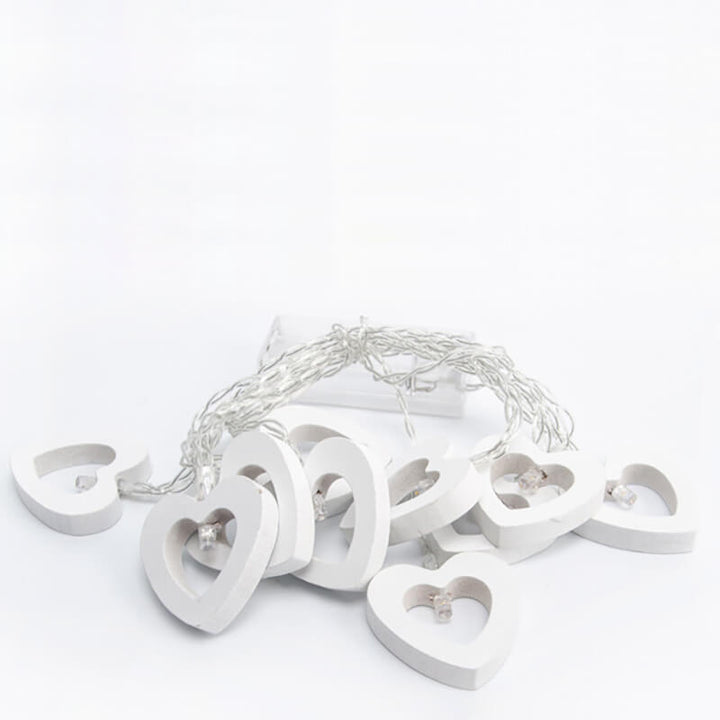BowLift | Wooden Heart String Lights