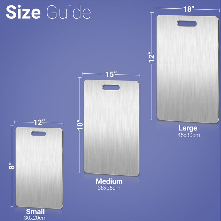 Stainless Steel Cutting Board - Resists stains and scratches Bowlift