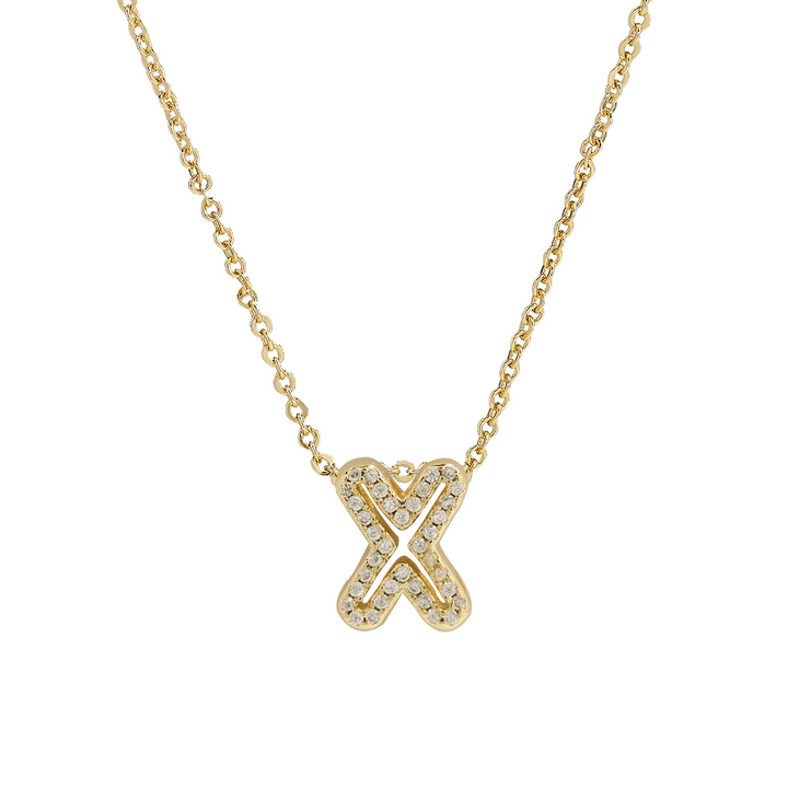 BowLift | Dazzling Diamond Initial Necklace
