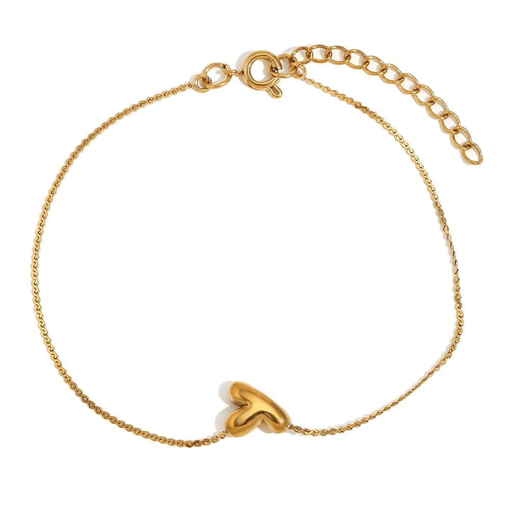BowLift | Dainty Bubble Letter Initial Bracelet