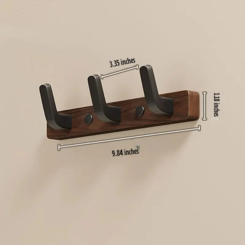 BowLift | Minimalist Wall-Mounted Coat Hook with Wood & Metal Coat Holder