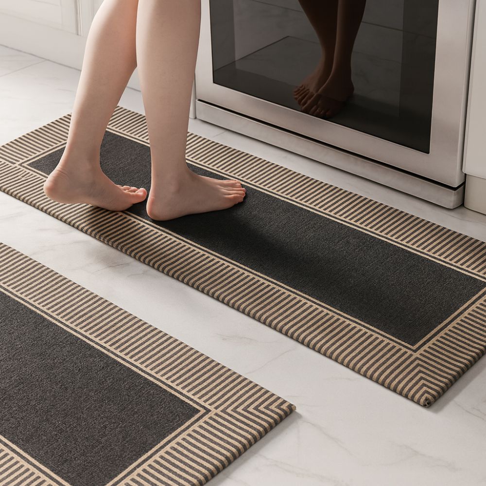 BowLift | Zebra Stripe Soft Kitchen Runner Mat