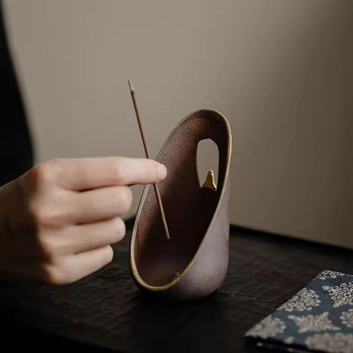 BowLift | Zen Flow Ceramic Incense Holder