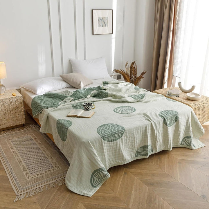 BowLift | Zen Round Pattern Lightweight Cotton Blanket