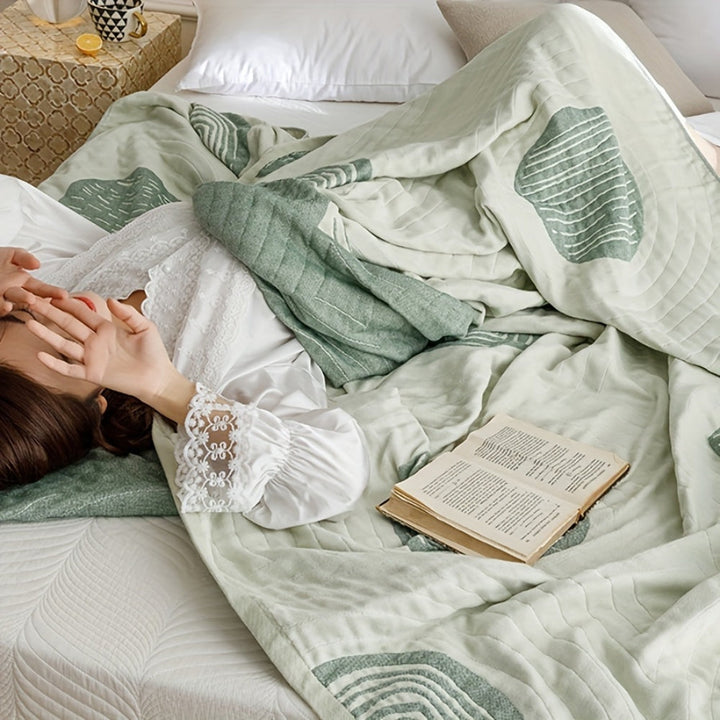 BowLift | Zen Round Pattern Lightweight Cotton Blanket