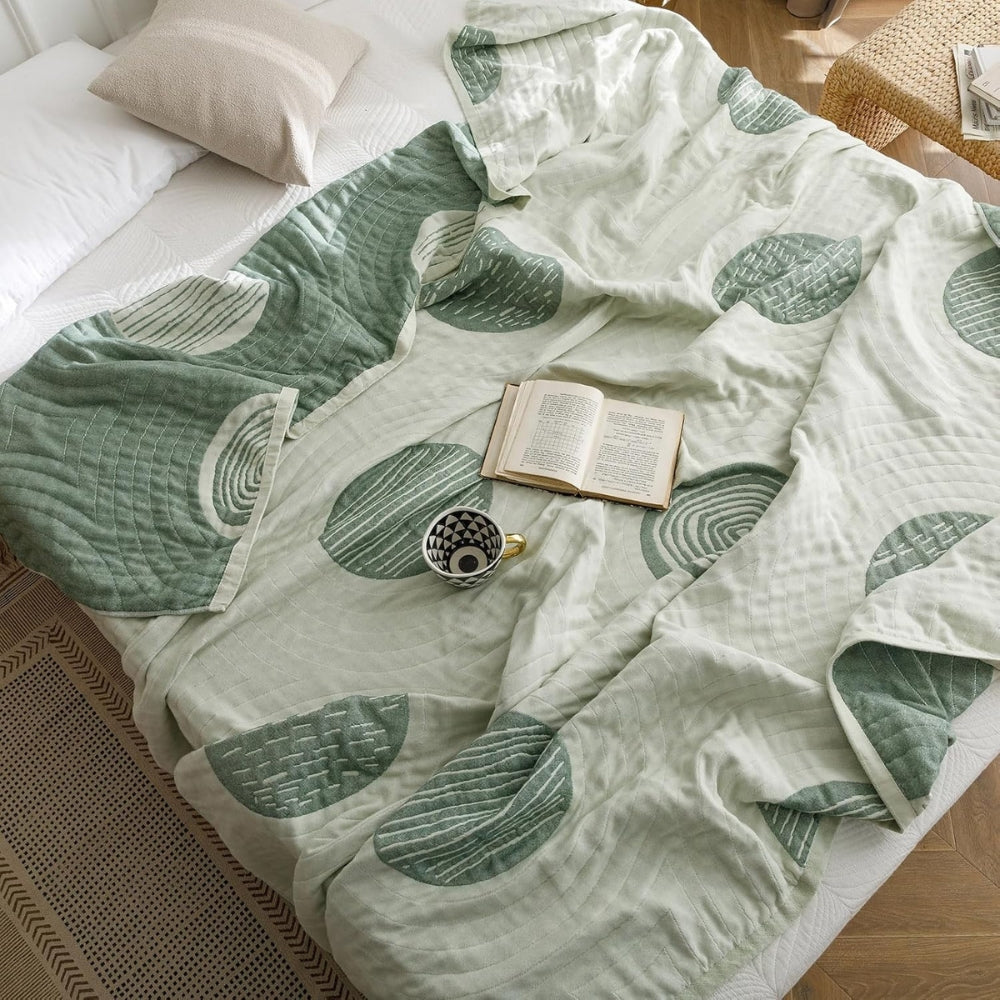 BowLift | Zen Round Pattern Lightweight Cotton Blanket