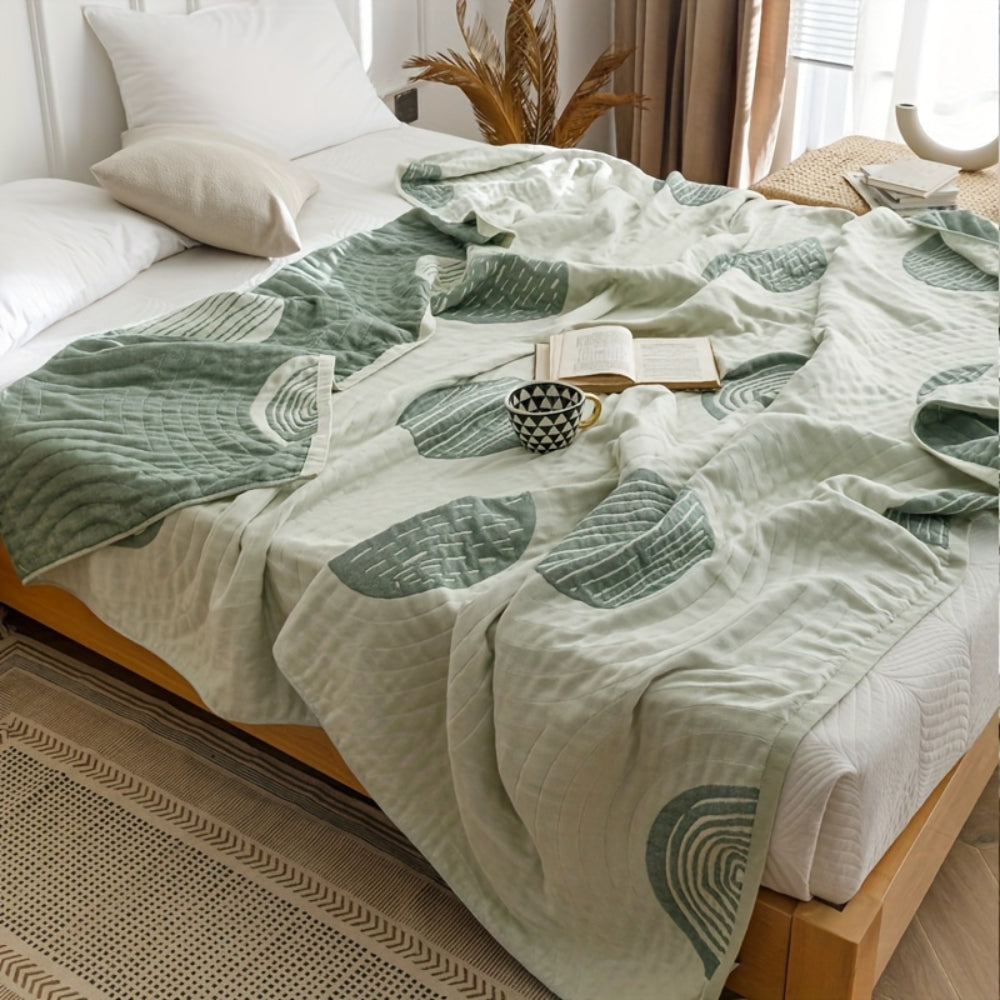 BowLift | Zen Round Pattern Lightweight Cotton Blanket