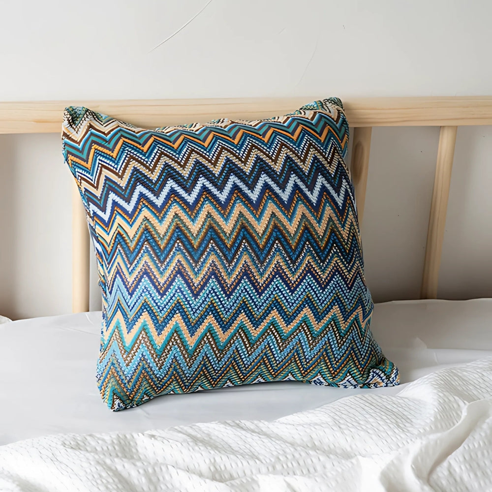 BowLift | Zigzag Knit Boho Throw Cushion Cover