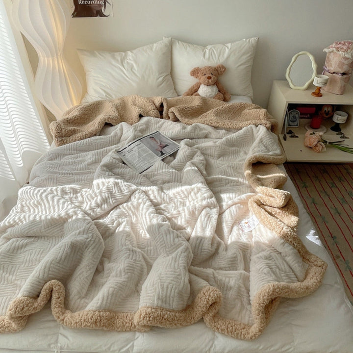 BowLift | Seraphina Soft Jacquard Rabbit Plush Blanket