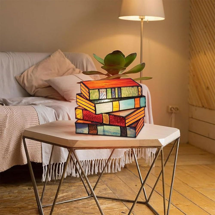 BowLift | Stained Plastic Stacked Books Lamp