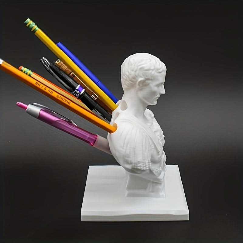 BowLift | Julius Caesar Desk Pen Holder Vintage History Office Accessory