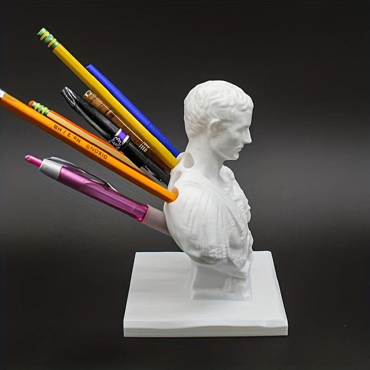 BowLift | Julius Caesar Desk Pen Holder Vintage History Office Accessory