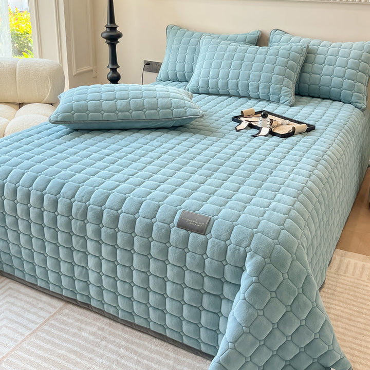 BowLift | Modern Soft Throw Blanket with Square Texture – Stylish Fluffy Bed & Sofa Cover