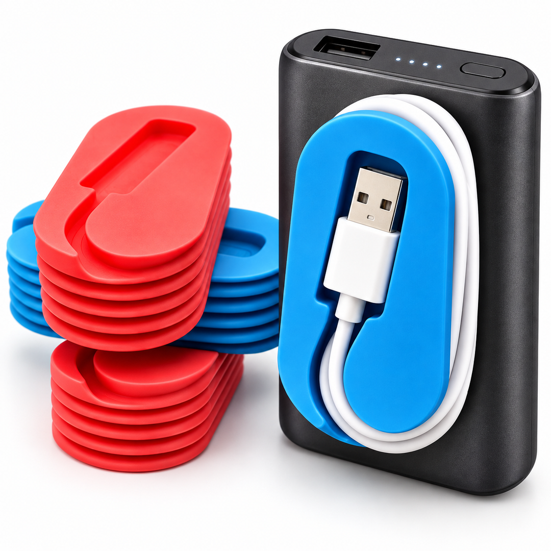 Desktop Silicone Cable Management Clip Set Bowlift