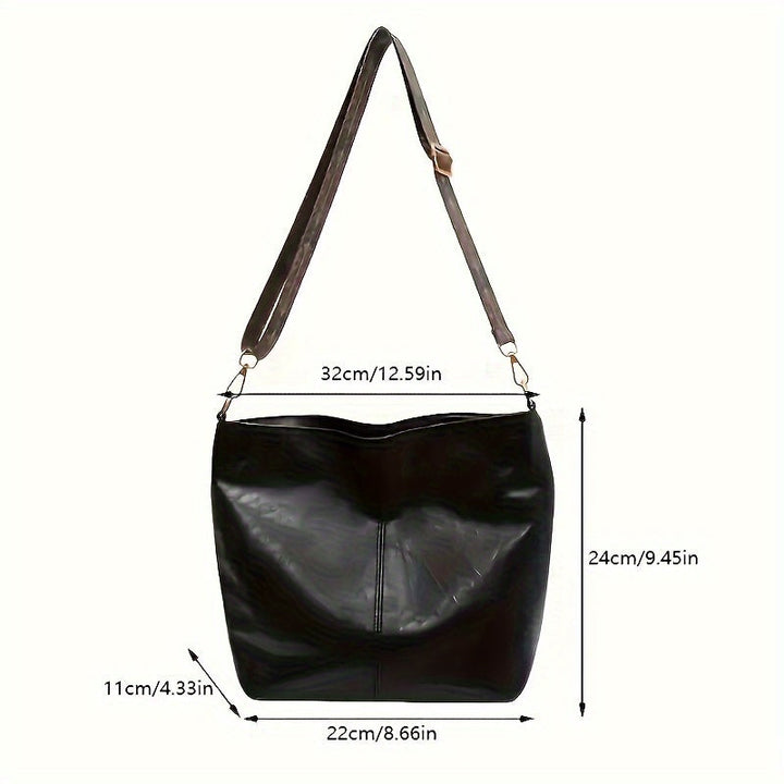 BowLift | CityPure PU Messengerbag – White Urban Shoulder Bag with Zipper