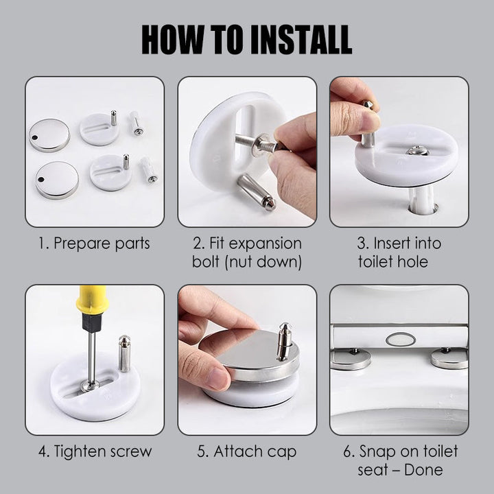 StabiFix™ — No more wobbling: Relax on your firm, secure toilet seat! | Bowlift