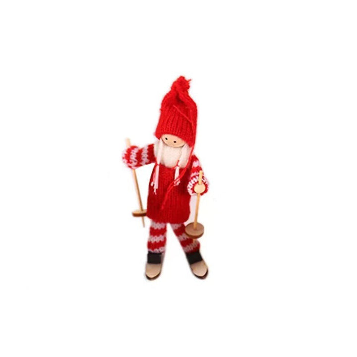 BowLift | Creative Christmas Decoration Wooden Ski Doll