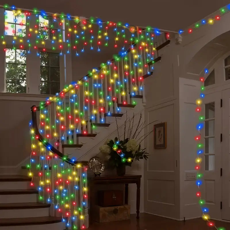 BowLift | LED Starry Sky Icicle Light String – Decorative Light Curtains for Christmas and Garden