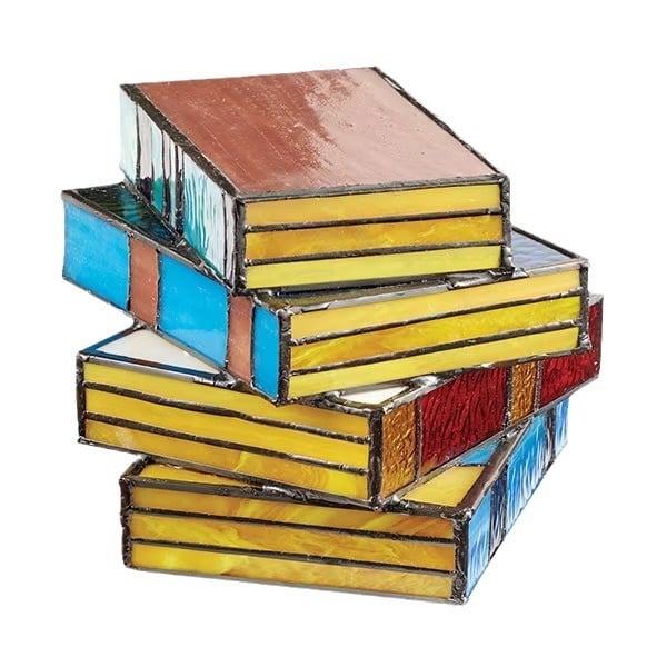 BowLift | Stained Plastic Stacked Books Lamp