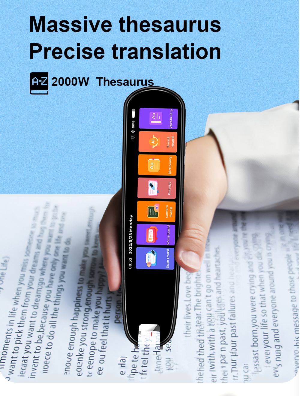 BowLift | Precision 112-Language Translation & Reading Pen – Instant Text & Speech Translator