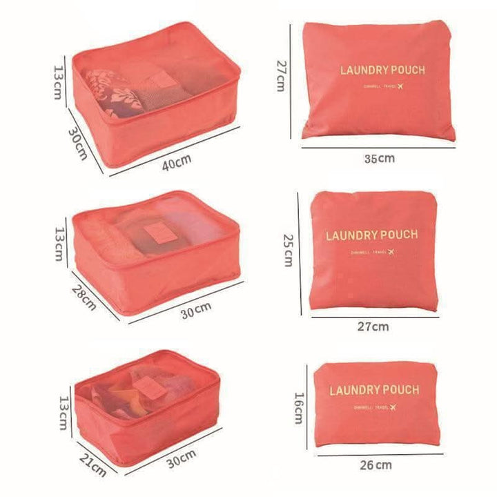 BowLift | 6-Piece Luggage Packing Cubes Travel Set