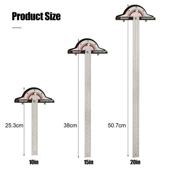 BowLift | Ultra Precision Marking Ruler Square T Type Woodworking Scriber Measuring Tool