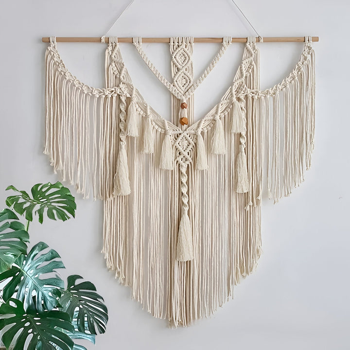 BowLift | Large Macrame Wall Hanging Tapestry with Tassels