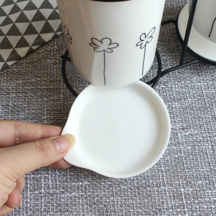 BowLift | Ceramic Chopsticks and Utensil Storage Set with Drainage Rack