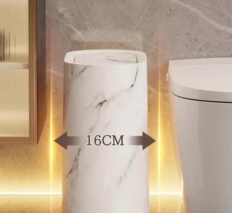 Nordic Marble Design Trash Can Bowlift