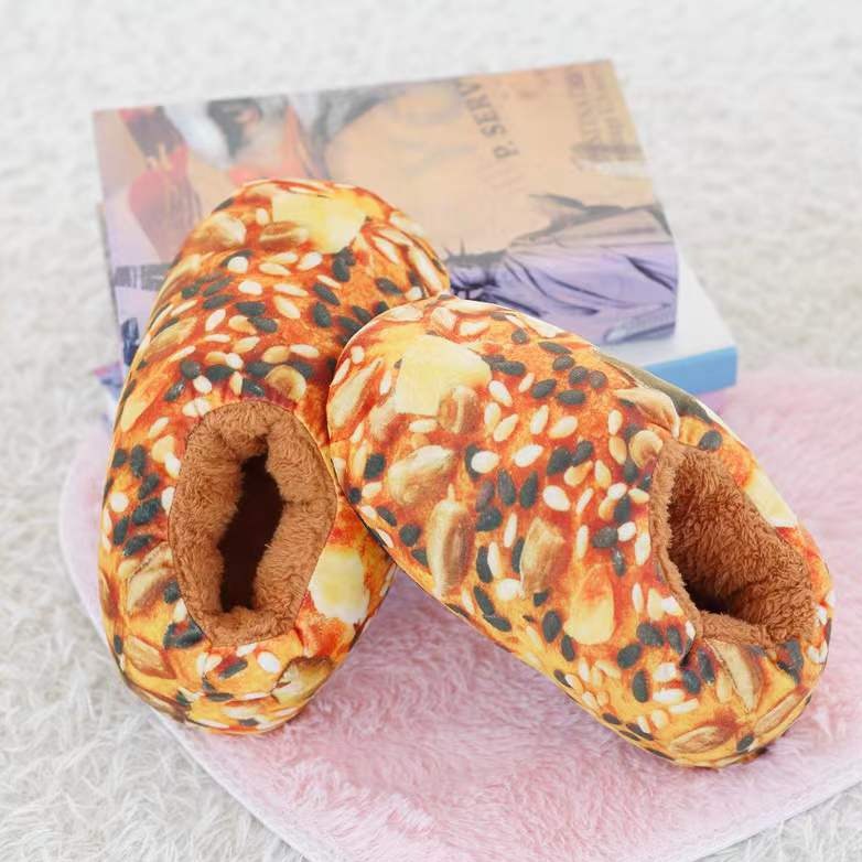 BowLift | Creative Toast Bread Winter Slippers