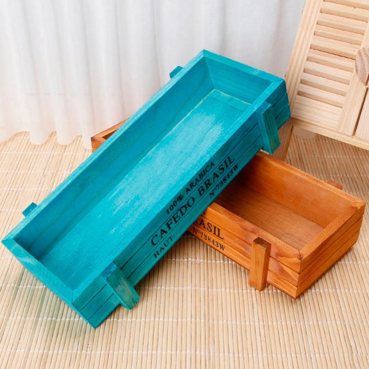 BowLift | Vintage Wooden Succulent Planter Box
