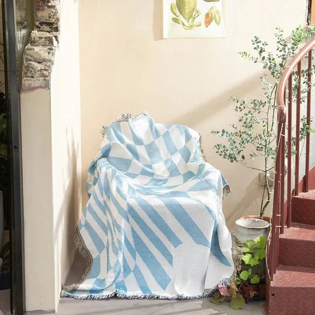 BowLift | Abstract Woven Wall Tapestry Throw Blanket