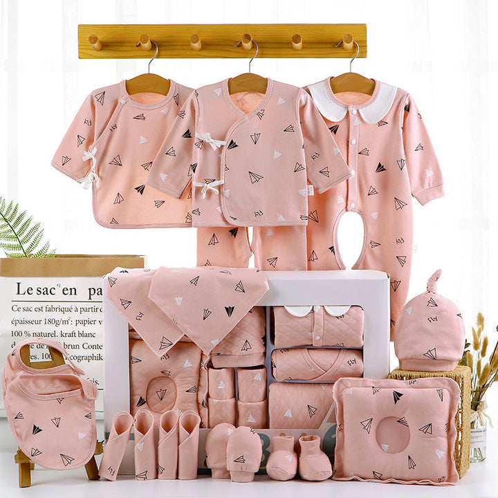 Cotton Baby Gift Set for Newborns, 18- or 22-Piece Set