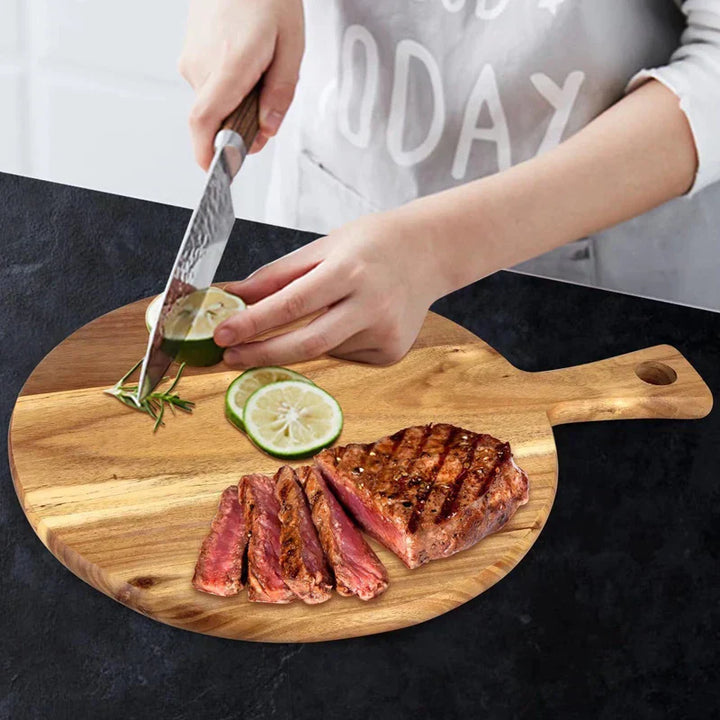 BowLift | Acacia Wood Pizza Peel & Serving Board – WoodStyle