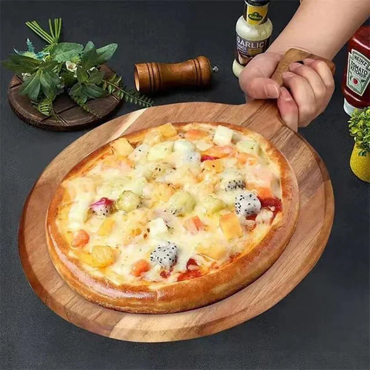 BowLift | Acacia Wood Pizza Peel & Serving Board – WoodStyle