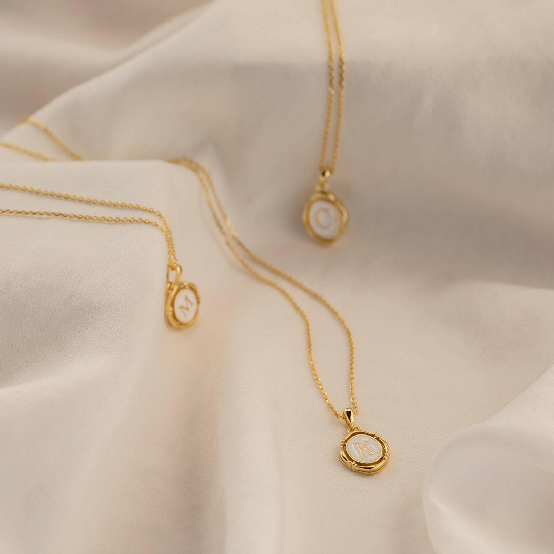 BowLift | Accented Initial Chain Charm Necklace