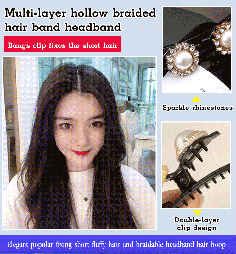 BowLift | Vintage 2 In 1 Non-Slip Braided Headband