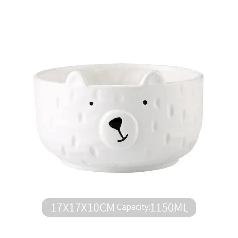 BowLift | Adorable Polar Bear Ceramic Dinnerware Set - PolarJoy