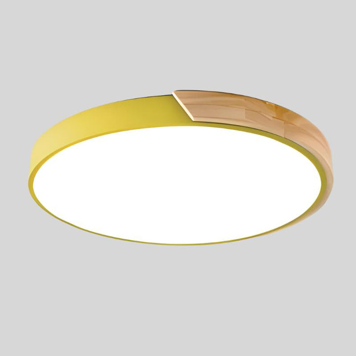 BowLift | Ceiling light wood LED modern flush mount